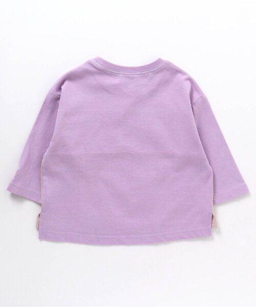 FILA（フィラ）の「FILA バイカラーロゴTシャツ（Tシャツ/カットソー・キッズ・ミント/ラベンダー・90/100/110/120/80/130）」の7枚目の写真