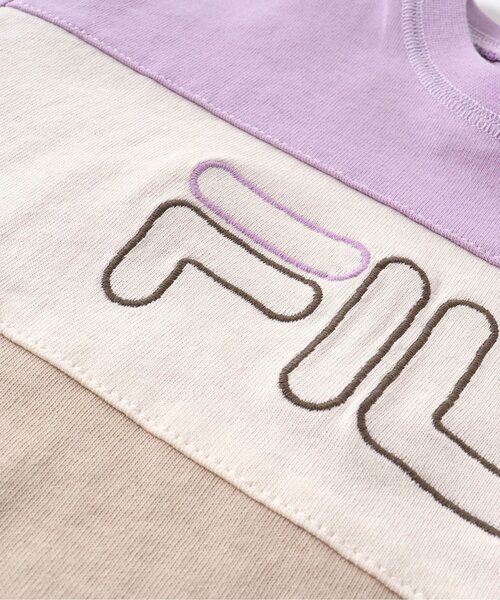 FILA（フィラ）の「FILA バイカラーロゴTシャツ（Tシャツ/カットソー・キッズ・ミント/ラベンダー・90/100/110/120/80/130）」の12枚目の写真