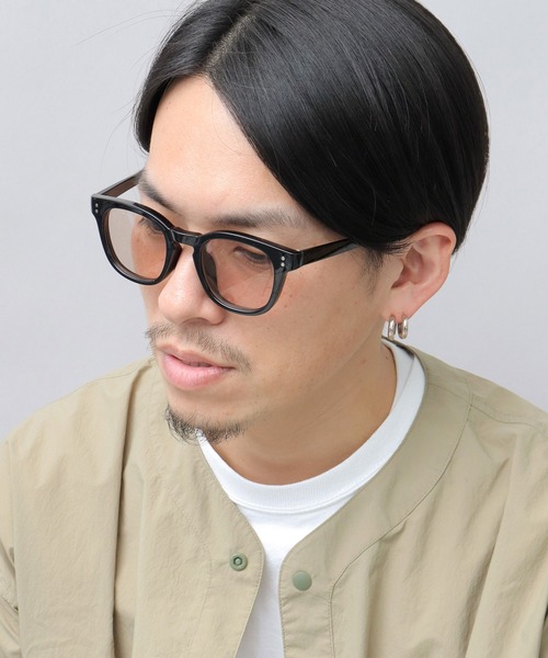 A.M.S.(エーエムエス)の「セルフレーム サングラス ウェリントンタイプ レンズ大きめ(サングラス・メンズ・ブラック/ブルー/グレー/ブラウン・FREE)」の14枚目の写真