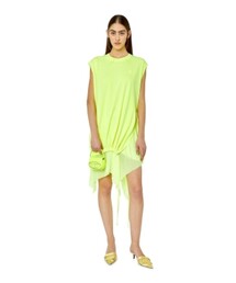 DIESEL | レディース ワンピース ノースリーブ ミックスマテリアル(ワンピース)