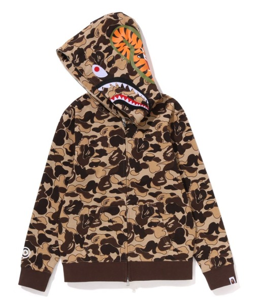 A Bathing Ape カモフラージュパーカー A BATHING APE パーカー ABC CAMO SHARK HALF ZIP PULLOVER