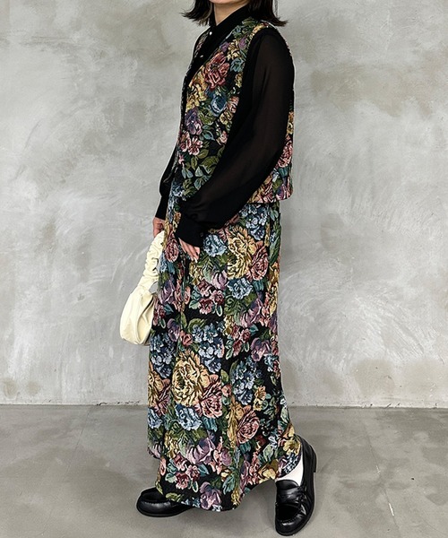 HeartE ゴブランフレアスカート HeartE ゴブランフレアスカート