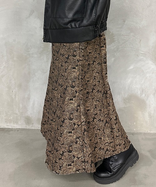 kutir（クティール）の「【セットアップ可】ゴブランフレアスカート