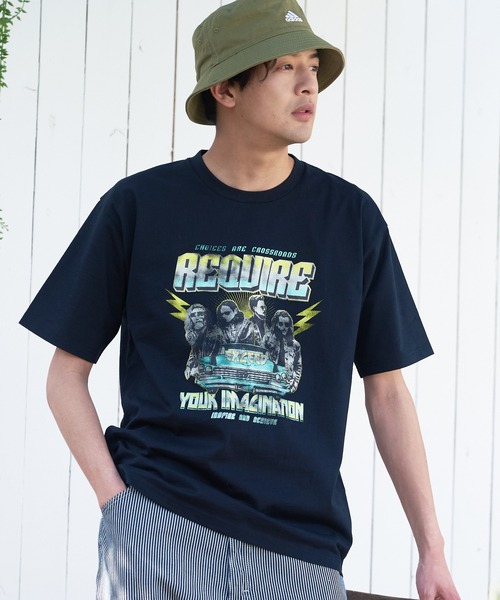UNIIT(ユニット)の「汗染みの目立ちにくいTシャツ ZEROSTAIN ゼロステイン 撥水性 UVカット スラブプリント バックプリント Tシャツ(Tシャツ/カットソー・メンズ・ネイビー/その他1/カーキ/その他/アイボリー/その他2/ブラック/ブラック系その他・MEDIUM/LARGE/SMALL/X-LARGE)」の2枚目の写真