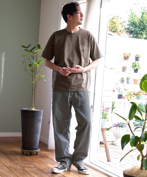 UNIIT(ユニット)の「汗染みの目立ちにくいTシャツ ZEROSTAIN ゼロステイン 撥水性 UVカット スラブプリント バックプリント Tシャツ(Tシャツ/カットソー・メンズ・ネイビー/その他1/カーキ/その他/アイボリー/その他2/ブラック/ブラック系その他・MEDIUM/LARGE/SMALL/X-LARGE)」の16枚目の写真