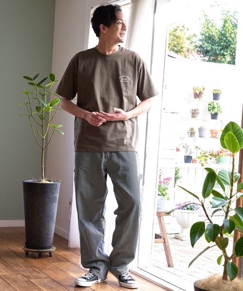UNIIT(ユニット)の「汗染みの目立ちにくいTシャツ ZEROSTAIN ゼロステイン 撥水性 UVカット スラブプリント バックプリント Tシャツ(Tシャツ/カットソー・メンズ・ネイビー/その他1/カーキ/その他/アイボリー/その他2/ブラック/ブラック系その他・MEDIUM/LARGE/SMALL/X-LARGE)」の17枚目の写真