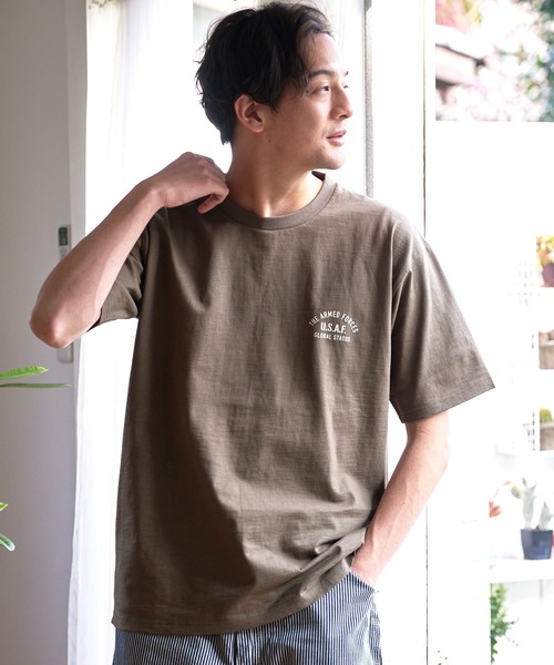 UNIIT(ユニット)の「汗染みの目立ちにくいTシャツ ZEROSTAIN ゼロステイン 撥水性 UVカット スラブプリント バックプリント Tシャツ(Tシャツ/カットソー・メンズ・ネイビー/その他1/カーキ/その他/アイボリー/その他2/ブラック/ブラック系その他・MEDIUM/LARGE/SMALL/X-LARGE)」の19枚目の写真