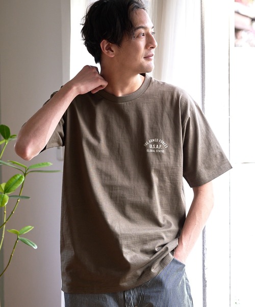 UNIIT(ユニット)の「汗染みの目立ちにくいTシャツ ZEROSTAIN ゼロステイン 撥水性 UVカット スラブプリント バックプリント Tシャツ(Tシャツ/カットソー・メンズ・ネイビー/その他1/カーキ/その他/アイボリー/その他2/ブラック/ブラック系その他・MEDIUM/LARGE/SMALL/X-LARGE)」の20枚目の写真