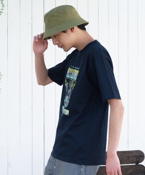 UNIIT(ユニット)の「汗染みの目立ちにくいTシャツ ZEROSTAIN ゼロステイン 撥水性 UVカット スラブプリント バックプリント Tシャツ(Tシャツ/カットソー・メンズ・ネイビー/その他1/カーキ/その他/アイボリー/その他2/ブラック/ブラック系その他・MEDIUM/LARGE/SMALL/X-LARGE)」の14枚目の写真
