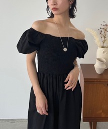 オフショルダー」に該当するオールインワン・サロペット