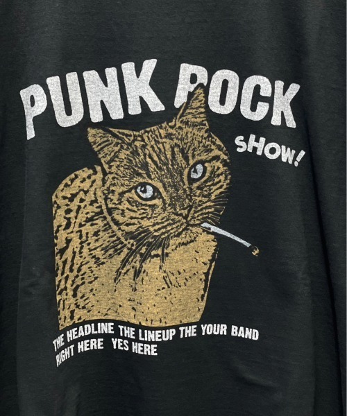REMI RELIEF(レミレリーフ)の「REMI RELIEF(レミレリーフ) 別注天竺Tシャツ PUNK ROCK SHOW!ユニセックス 2023年春夏限定バージョン(Tシャツ/カットソー・メンズ・ブラック/オフホワイト・M/L/XL)」の21枚目の写真
