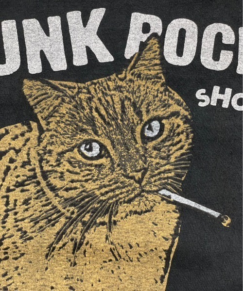REMI RELIEF(レミレリーフ)の「REMI RELIEF(レミレリーフ) 別注天竺Tシャツ PUNK ROCK SHOW!ユニセックス 2023年春夏限定バージョン(Tシャツ/カットソー・メンズ・ブラック/オフホワイト・M/L/XL)」の6枚目の写真