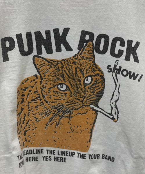 REMI RELIEF(レミレリーフ)の「REMI RELIEF(レミレリーフ) 別注天竺Tシャツ PUNK ROCK SHOW!ユニセックス 2023年春夏限定バージョン(Tシャツ/カットソー・メンズ・ブラック/オフホワイト・M/L/XL)」の17枚目の写真