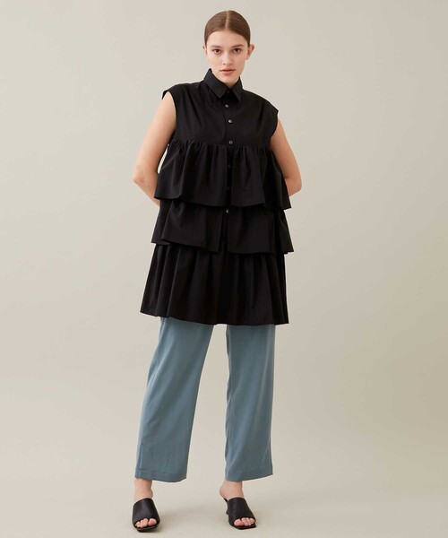 TARO HORIUCHI（タロウ ホリウチ）の「【TARO HORIUCHI/タロウホリウチ】ボリュームドレス（シャツ/ブラウス・レディース・ブラック・0）」の6枚目の写真