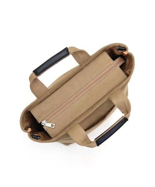 COLDE (コルデ)の「ラインテープ2wayトートバッグ(トートバッグ・レディース・カーキ/アイボリー/チャコールグレー/ベージュ・FREE)」の17枚目の写真