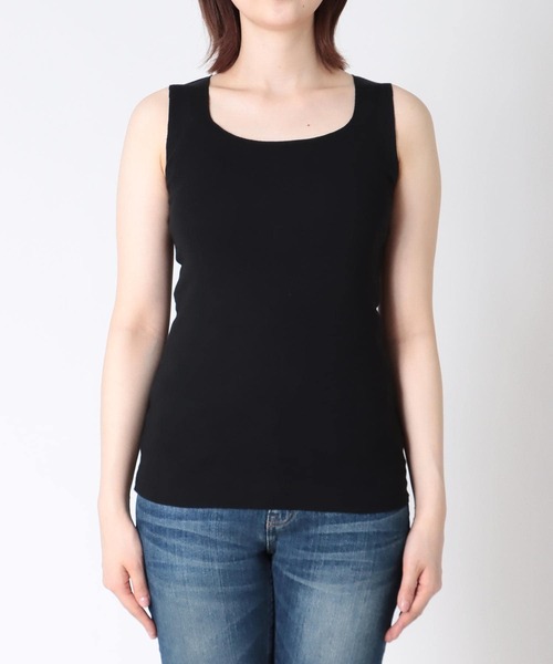 Jines（ジネス）の「TCフライスタンクトップ（タンクトップ・レディース・ピンク/ライトグレー/ブラック/ブラウン/ベージュ/ホワイト・38）」の3枚目の写真