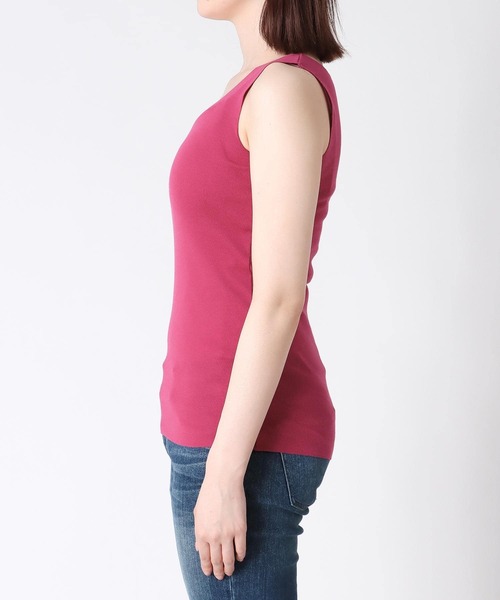 Jines（ジネス）の「TCフライスタンクトップ（タンクトップ・レディース・ピンク/ライトグレー/ブラック/ブラウン/ベージュ/ホワイト・38）」の15枚目の写真