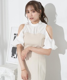 earth music&ecology | オープンショルダードッキングプルオーバー(Tシャツ/カットソー)