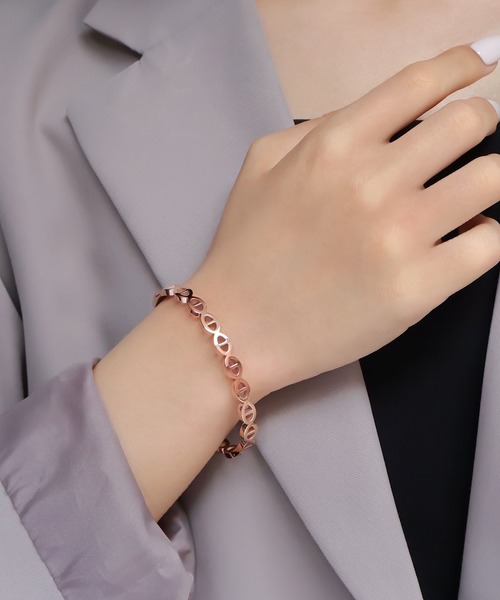 blackdia ocean（ブラックダイヤオーシャン）の「blackdia ocean アンカーデザインブレスレット（バングル/リストバンド・レディース・ゴールド/ピンクゴールド/シルバー・FREE）」の3枚目の写真