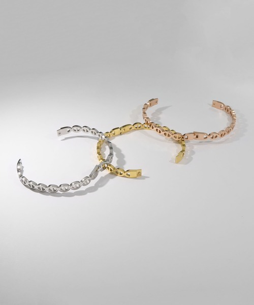 blackdia ocean（ブラックダイヤオーシャン）の「blackdia ocean アンカーデザインブレスレット（バングル/リストバンド・レディース・ゴールド/ピンクゴールド/シルバー・FREE）」の6枚目の写真