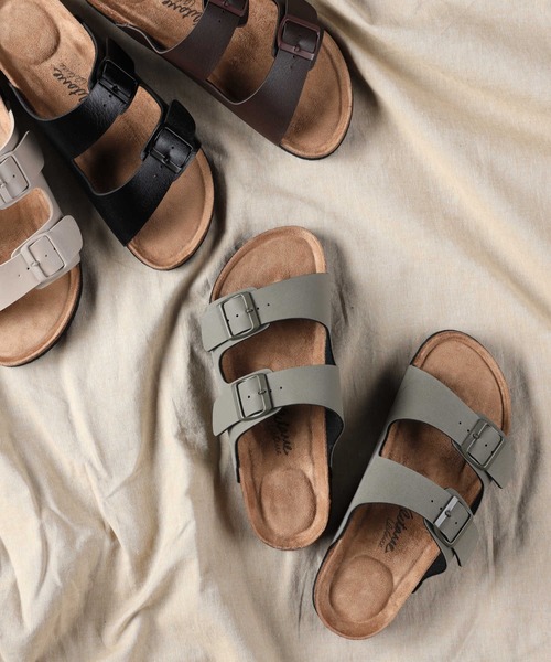 Right-on（ライトオン）の「２ストラップサンダル（サンダル・メンズ・グリーン/ブラック/ブラウン・M/L）」の3枚目の写真