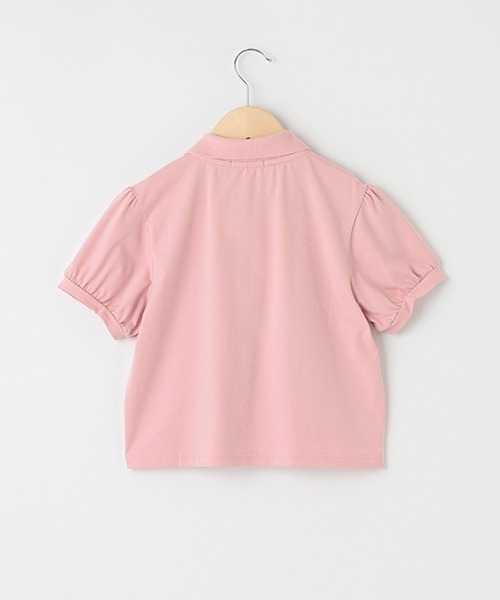 by LOVEiT(バイラビット)の「ラビ子クロップド丈ポロ(Tシャツ/カットソー・キッズ・オフホワイト/ピンク/ブラック・120cm/160cm/130cm/150cm/140cm)」の10枚目の写真