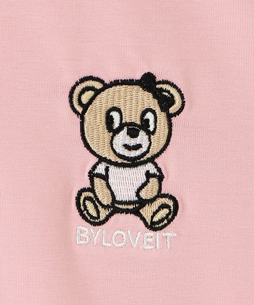 by LOVEiT(バイラビット)の「ラビ子クロップド丈ポロ(Tシャツ/カットソー・キッズ・オフホワイト/ピンク/ブラック・120cm/160cm/130cm/150cm/140cm)」の8枚目の写真