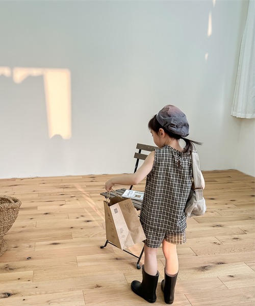 aimoha（アイモハ）の「【aimoha-KIDS-】子供服 チェック柄セットアップ (SS)（セットアップ・キッズ・ブラウン/グレー・110/120/130/80/90/100）」の18枚目の写真