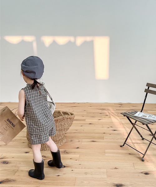 aimoha（アイモハ）の「【aimoha-KIDS-】子供服 チェック柄セットアップ (SS)（セットアップ・キッズ・ブラウン/グレー・110/120/130/80/90/100）」の19枚目の写真