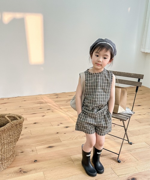 aimoha（アイモハ）の「【aimoha-KIDS-】子供服 チェック柄セットアップ (SS)（セットアップ・キッズ・ブラウン/グレー・110/120/130/80/90/100）」の21枚目の写真