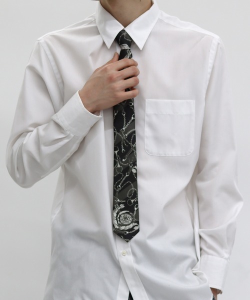 SITRY(シトリー)の「easy detachable tie/イージー デタッチャブル ネクタイ(ネクタイ・メンズ・ブラック/ブラック系その他/オフホワイト・FREE)」の22枚目の写真