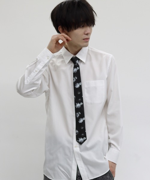 SITRY(シトリー)の「easy detachable tie/イージー デタッチャブル ネクタイ(ネクタイ・メンズ・ブラック/ブラック系その他/オフホワイト・FREE)」の14枚目の写真