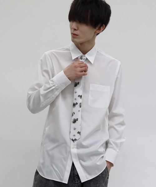 SITRY(シトリー)の「easy detachable tie/イージー デタッチャブル ネクタイ(ネクタイ・メンズ・ブラック/ブラック系その他/オフホワイト・FREE)」の18枚目の写真