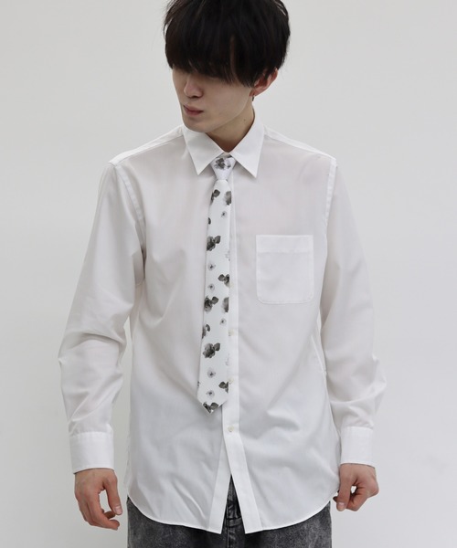 SITRY(シトリー)の「easy detachable tie/イージー デタッチャブル ネクタイ(ネクタイ・メンズ・ブラック/ブラック系その他/オフホワイト・FREE)」の20枚目の写真