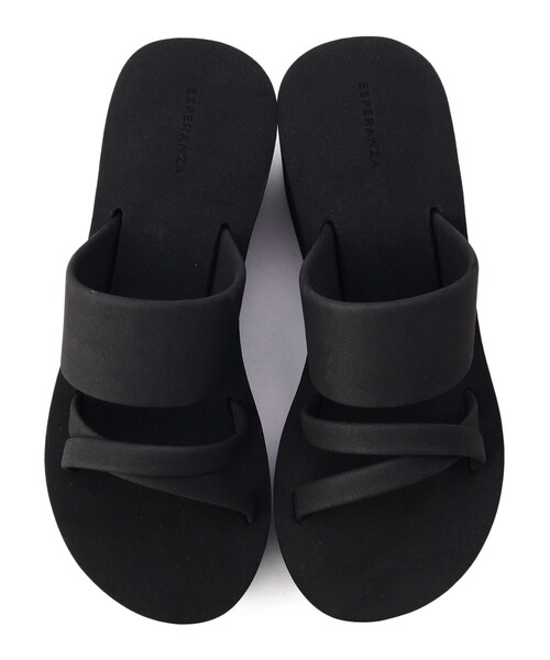 ESPERANZA（エスペランサ）の「◆厚底メッセージビーサン（サンダル・レディース・ブラック系8/ベージュ系8/グリーン系その他6/ダークブラウン系8・S/M/L/LL）」の16枚目の写真