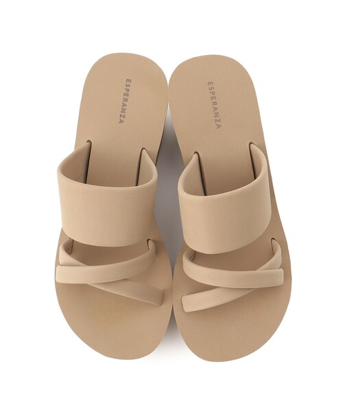 ESPERANZA（エスペランサ）の「◆厚底メッセージビーサン（サンダル・レディース・ブラック系8/ベージュ系8/グリーン系その他6/ダークブラウン系8・S/M/L/LL）」の20枚目の写真