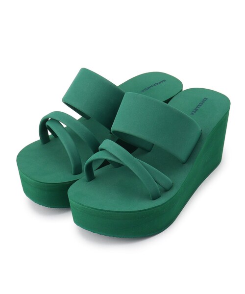 ESPERANZA（エスペランサ）の「◆厚底メッセージビーサン（サンダル・レディース・ブラック系8/ベージュ系8/グリーン系その他6/ダークブラウン系8・S/M/L/LL）」の8枚目の写真