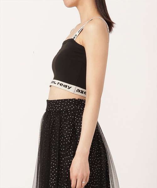 REDYAZEL（レディアゼル）の「ロゴジャガード切り替えキャミソール（キャミソール・レディース・オフホワイト/ブラック・FREE）」の12枚目の写真