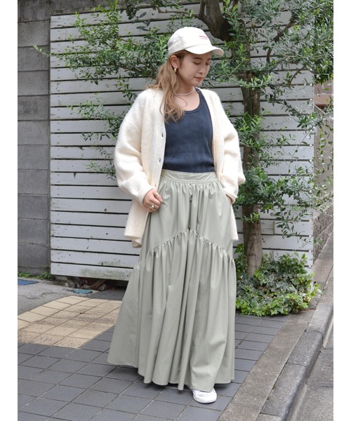 Ungrid(アングリッド)の「【WEB限定】カラールーズニットカーデ(カーディガン/ボレロ・レディース・グレー/オフホワイト/イエロー/ブラウン/ピンク/グリーン・FREE)」の8枚目の写真