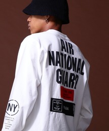 AVIREX | 《COLLECTION》AIR NATIONAL GUARD PATCH & PRINT L/S T-SHIRT / エアーナショナルガード パッチ＆プリント 長袖 Tシャツ / AVIREX / アヴィレックス(Tシャツ/カットソー)