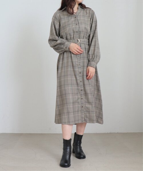 frames RAY CASSIN（フレームスレイカズン）の「ウエストベルトワンピース（ワンピース・レディース・ベージュ系/ブラウン系/ブラック系・FREE）」の10枚目の写真