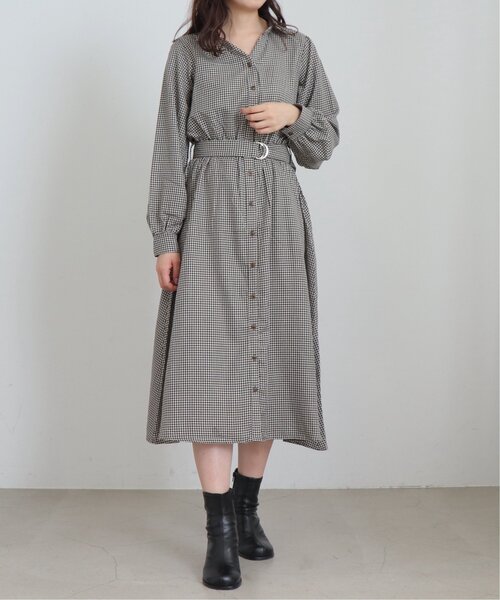 frames RAY CASSIN（フレームスレイカズン）の「ウエストベルトワンピース（ワンピース・レディース・ベージュ系/ブラウン系/ブラック系・FREE）」の13枚目の写真