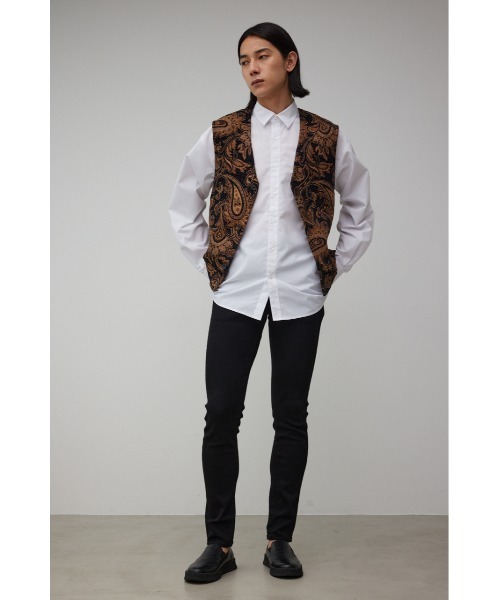 AZUL by moussy（アズールバイマウジー）の「ゴブランジャガードジレ（ベスト・メンズ・ブラック系その他・FREE）」の6枚目の写真