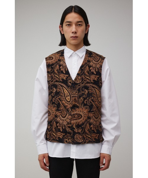 AZUL by moussy（アズールバイマウジー）の「ゴブランジャガードジレ（ベスト・メンズ・ブラック系その他・FREE）」の7枚目の写真