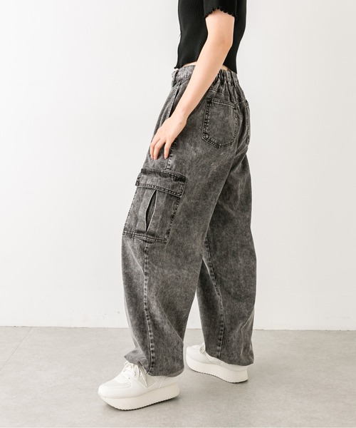 OLIVE des OLIVE（オリーブデオリーブ）の「デニムカーゴパンツ　1032020050（カーゴパンツ・レディース・ブルー/スミクロ/ピンク・FREE）」の13枚目の写真