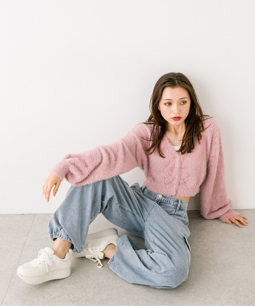 OLIVE des OLIVE（オリーブデオリーブ）の「デニムカーゴパンツ　1032020050（カーゴパンツ・レディース・ブルー/スミクロ/ピンク・FREE）」の22枚目の写真