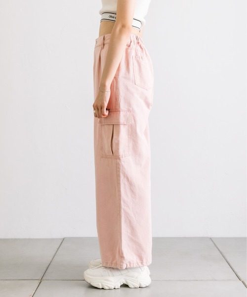 OLIVE des OLIVE（オリーブデオリーブ）の「デニムカーゴパンツ　1032020050（カーゴパンツ・レディース・ブルー/スミクロ/ピンク・FREE）」の9枚目の写真
