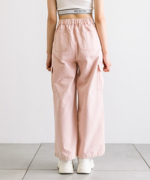 OLIVE des OLIVE（オリーブデオリーブ）の「デニムカーゴパンツ　1032020050（カーゴパンツ・レディース・ブルー/スミクロ/ピンク・FREE）」の10枚目の写真