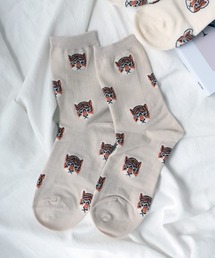 Port（ポート）の「トラ柄 グラフィックデザイン ソックス / クルーソックス（ソックス/靴下）」