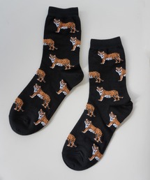 Port（ポート）の「トラ柄 グラフィックデザイン ソックス / クルーソックス（ソックス/靴下）」